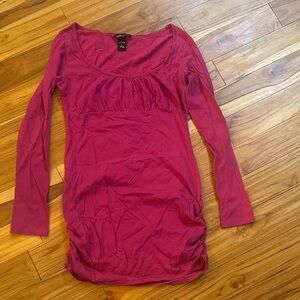 Moda International Fuchsia Long Sleeve Top